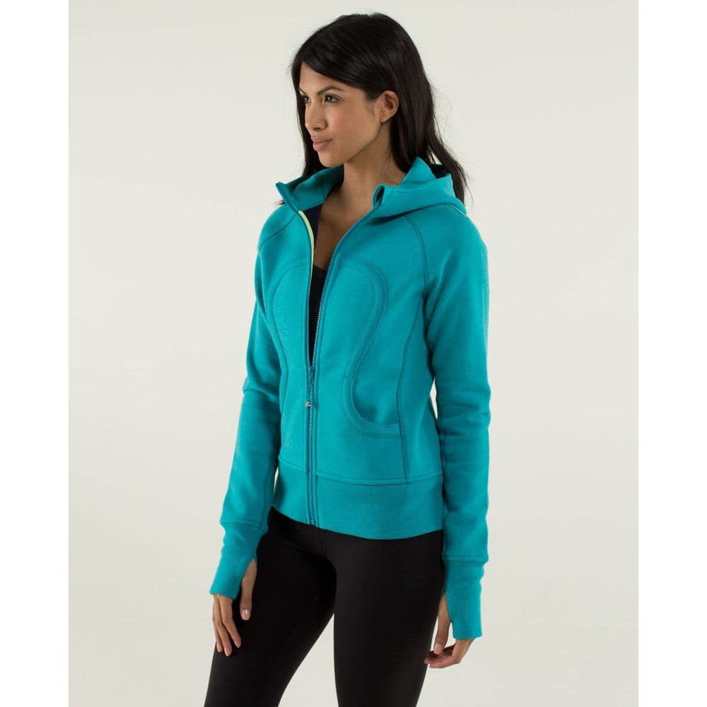 Lululemon Scuba Hoodie Size 4 *Stretch Heathered Surge / Inkwell Blue 1401